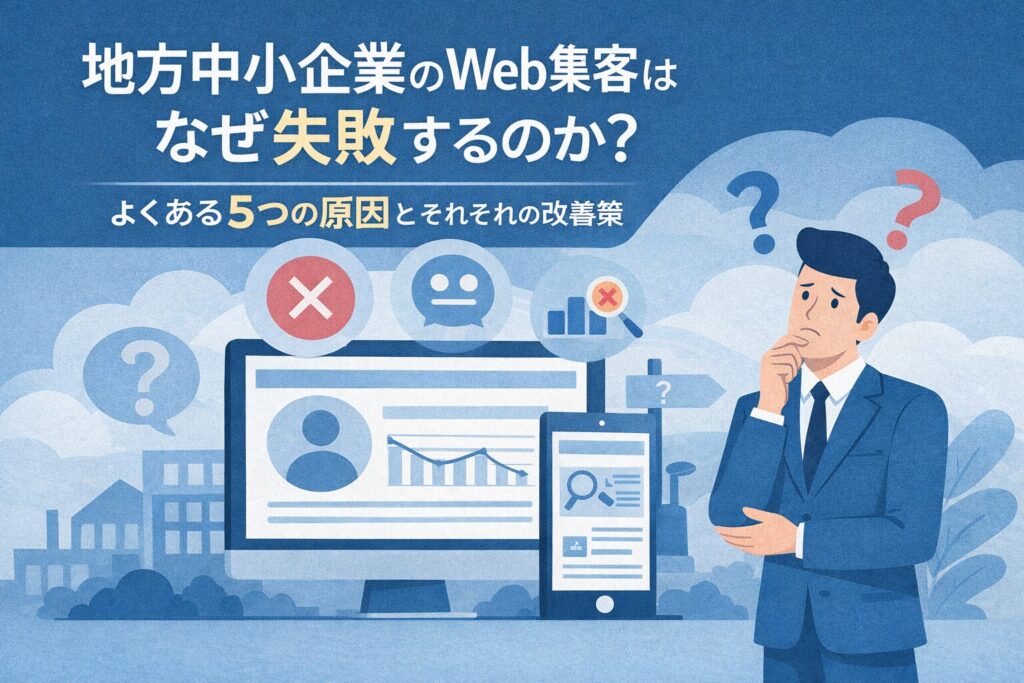 地方中小企業のWeb集客に関する失敗