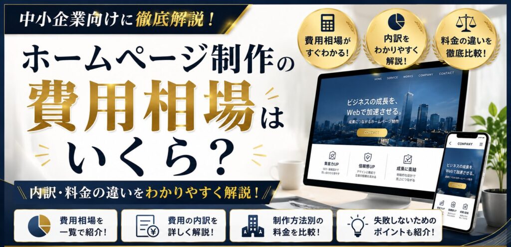 ホームページ制作の費用相場はいくら？